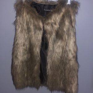 Faux fur vest